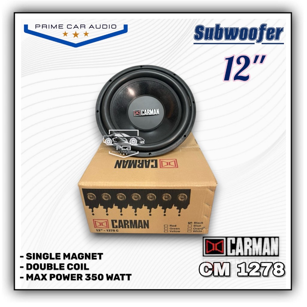 subwoofer speaker Carman 12" CM 1278 12 inch 12 in 12inch double coil
