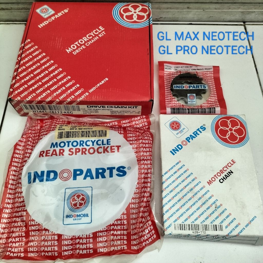 RANTAI GEAR GIR SET GL PRO NEOTECH GL MAX NEOTECH INDOPARTS