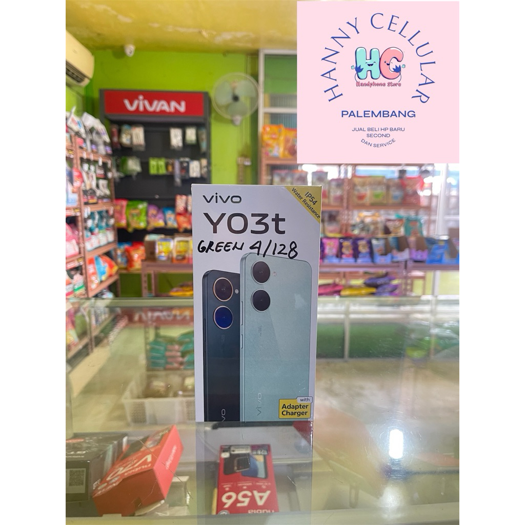 VIVO Y03T RAM 4/128GB GARANSI RESMI BARANG BARU DAN SEGEL