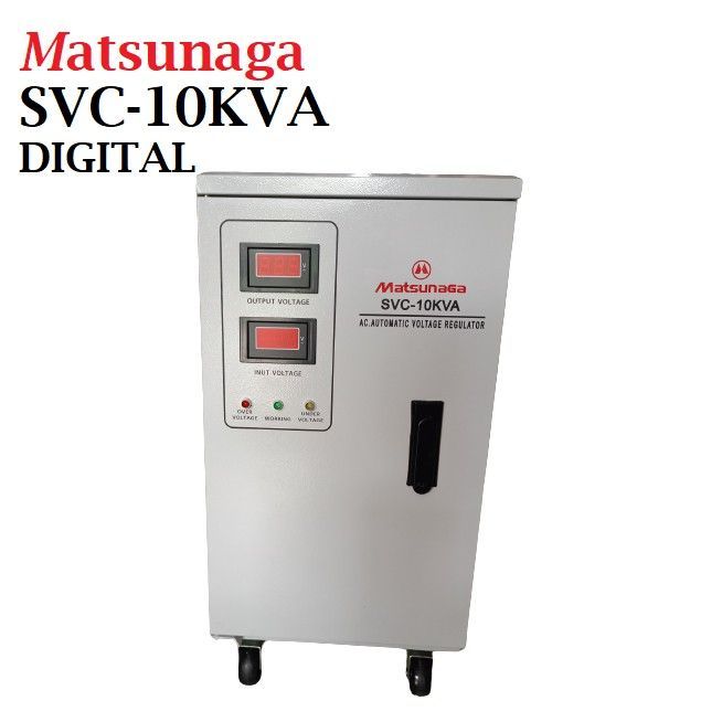 STABILIZER 10KVA DIGITAL MATSUNAGA STAVOLT 10000 W MATSUNAGA STAVOL DIGITAL SVC 10 KVA