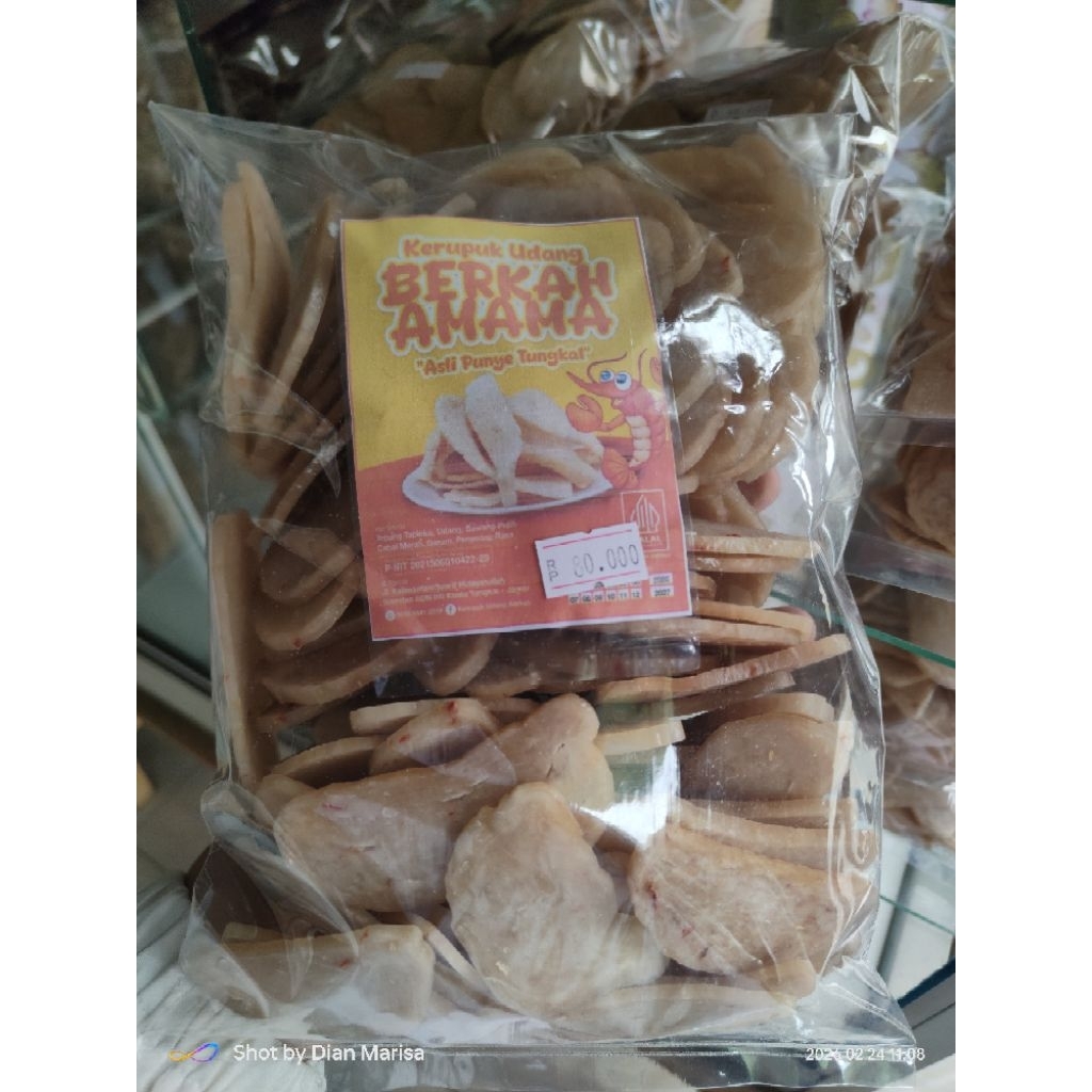 kerupuk udang mentah 1 kg