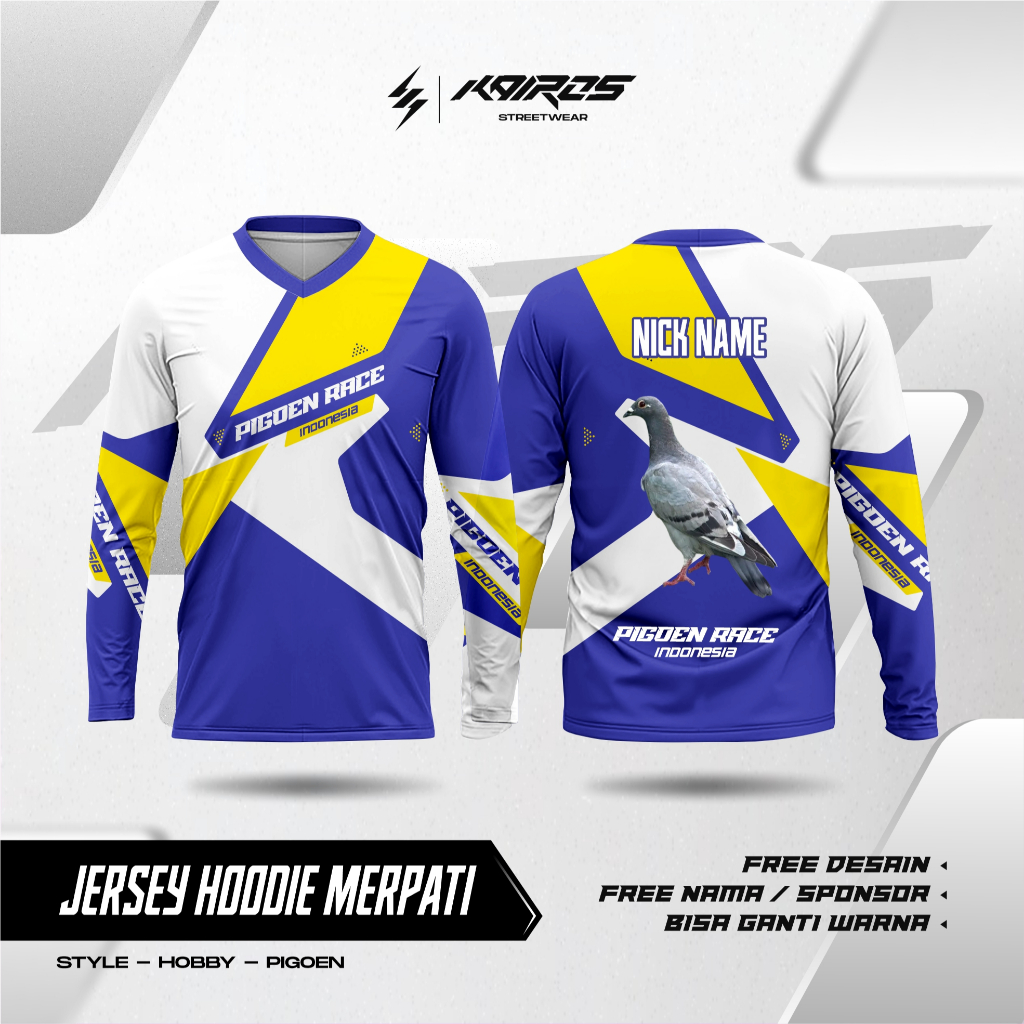 Jersey Kaos Merpati Balap | PIGOEN RACE custom