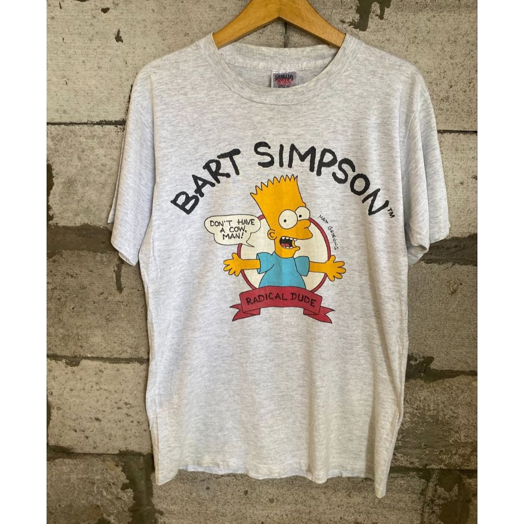 VINTAGE 90s Bart Simpson Oneita USA TSHIRT