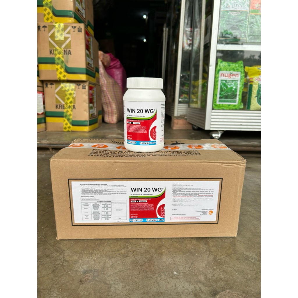 BUNDLING (1 DUS) 8 BTL WIN 20 WG 250 GR Herbisida Pengendali Gulma Daun Lebar