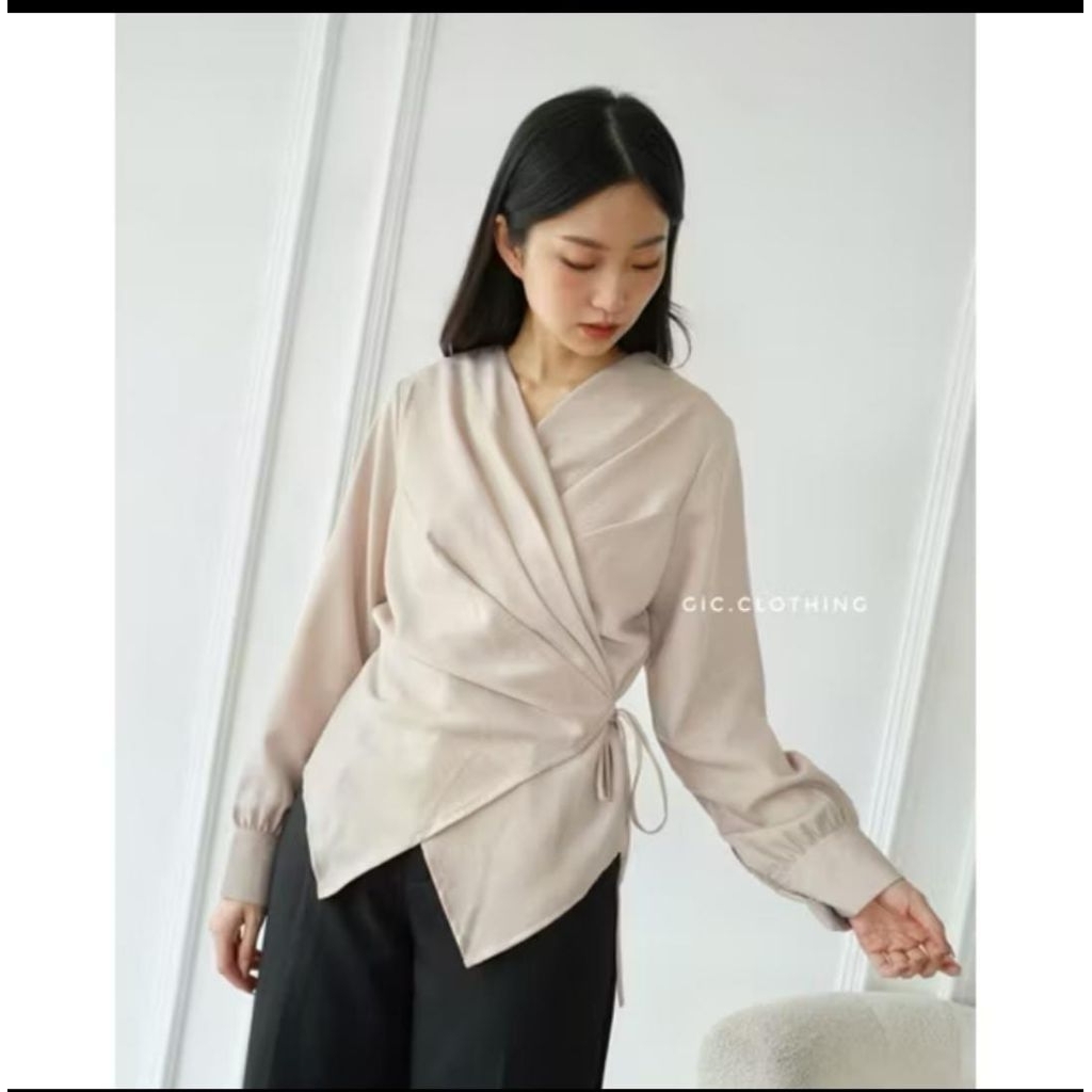 Preloved Blouse Satin Silk Premium