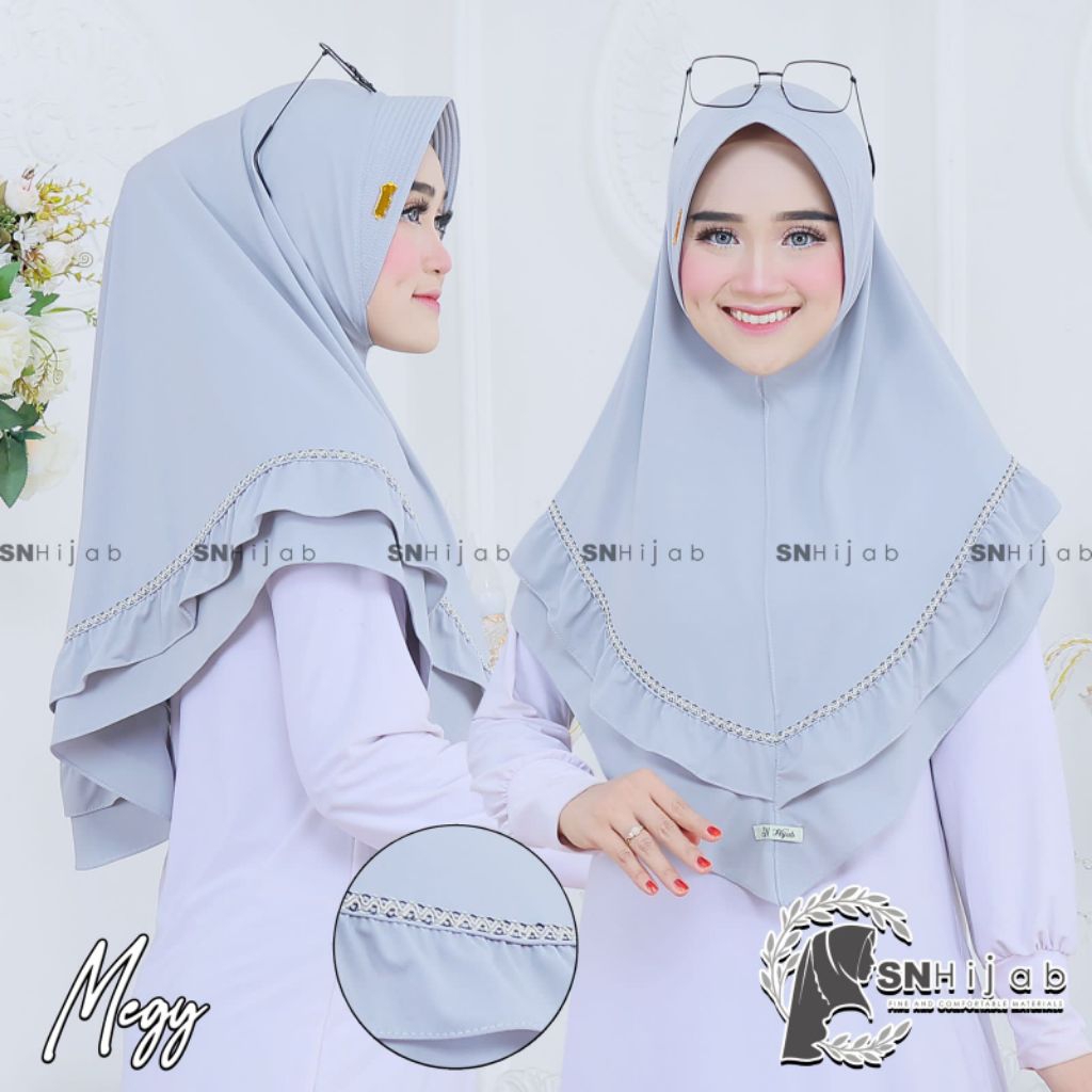 HIJAB SN MEGGY // HIJAB INSTAN // HIJAB REMPEL // HIJAB GROSIR MURAH