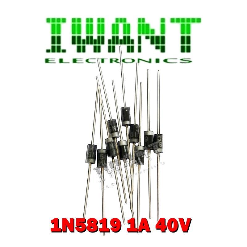 1N5819 DIODA 1N5819 DIODE 1A 40V DIODA IN5819 SCHOTTY BARRIER RECTIFIER DIODE IN5819 DIODA 1N5819 DI