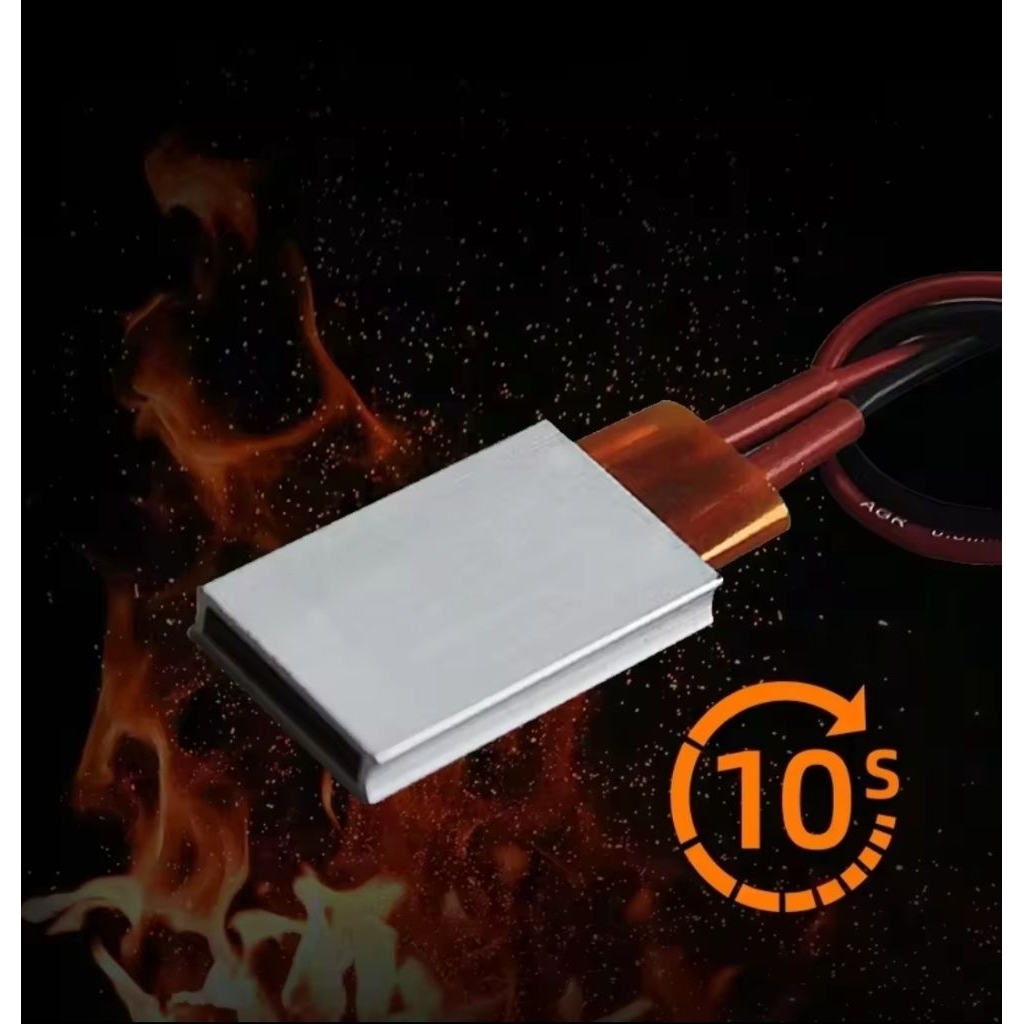 Elemen pemanas PTC Ceramic Heater Plat Aluminium Shell 12V DC