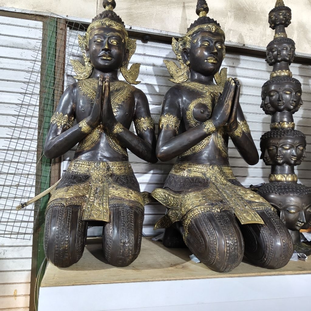 patung buddha thailand big size buddha tapenom kneeling