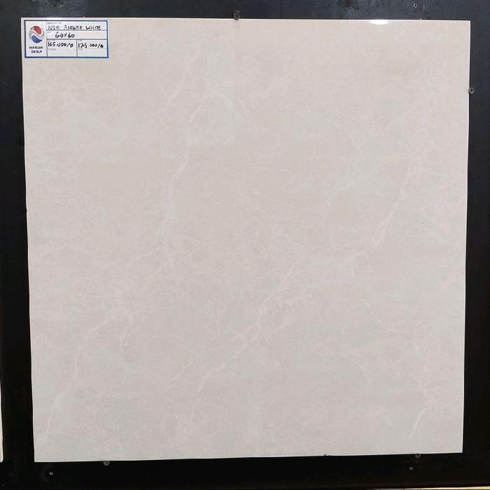 Granit 60x60 Putih ARNA Ananta White | Granit Motif Marble Polished Glossy Premium