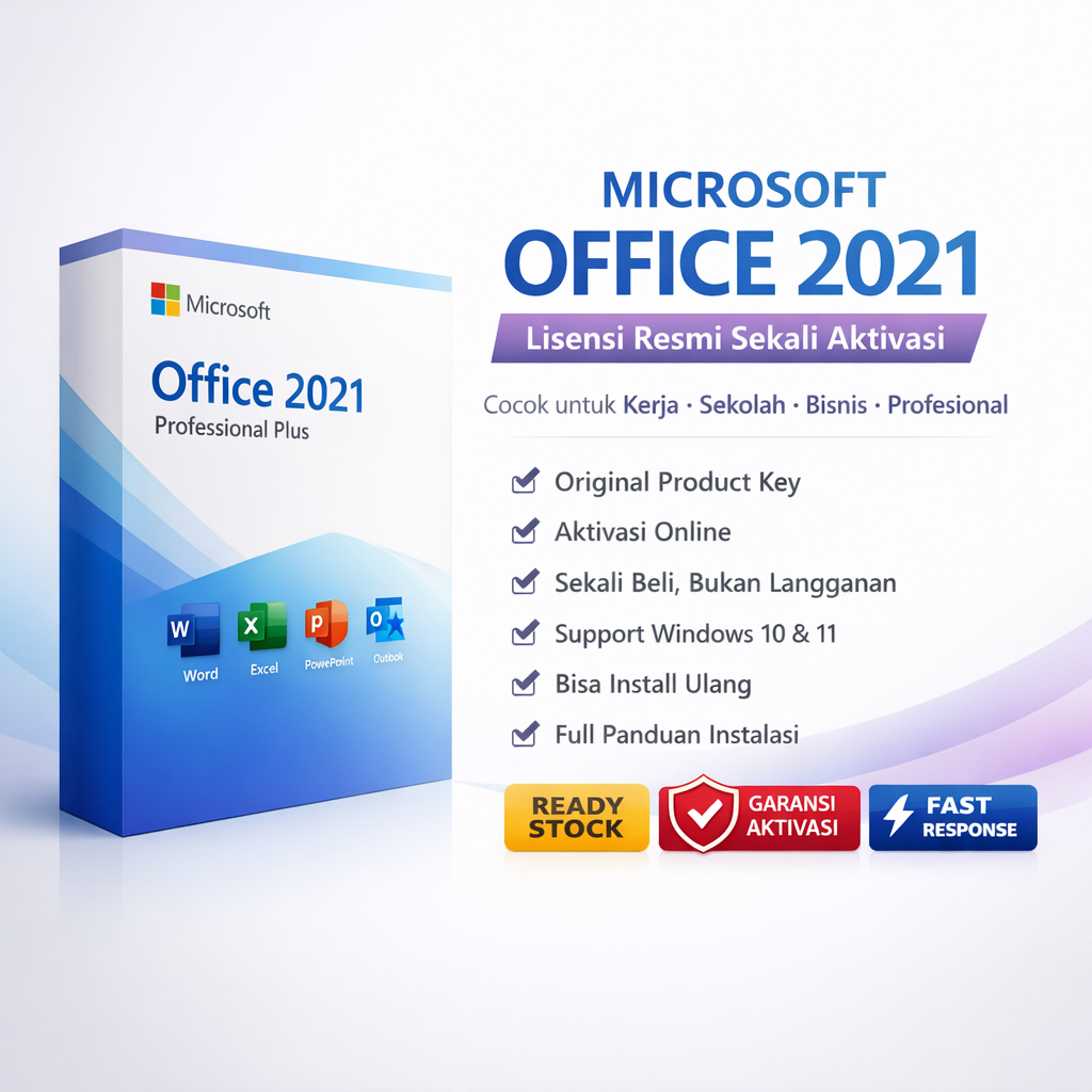 Lisensi Office 2021 Pro Plus Original Lifetime