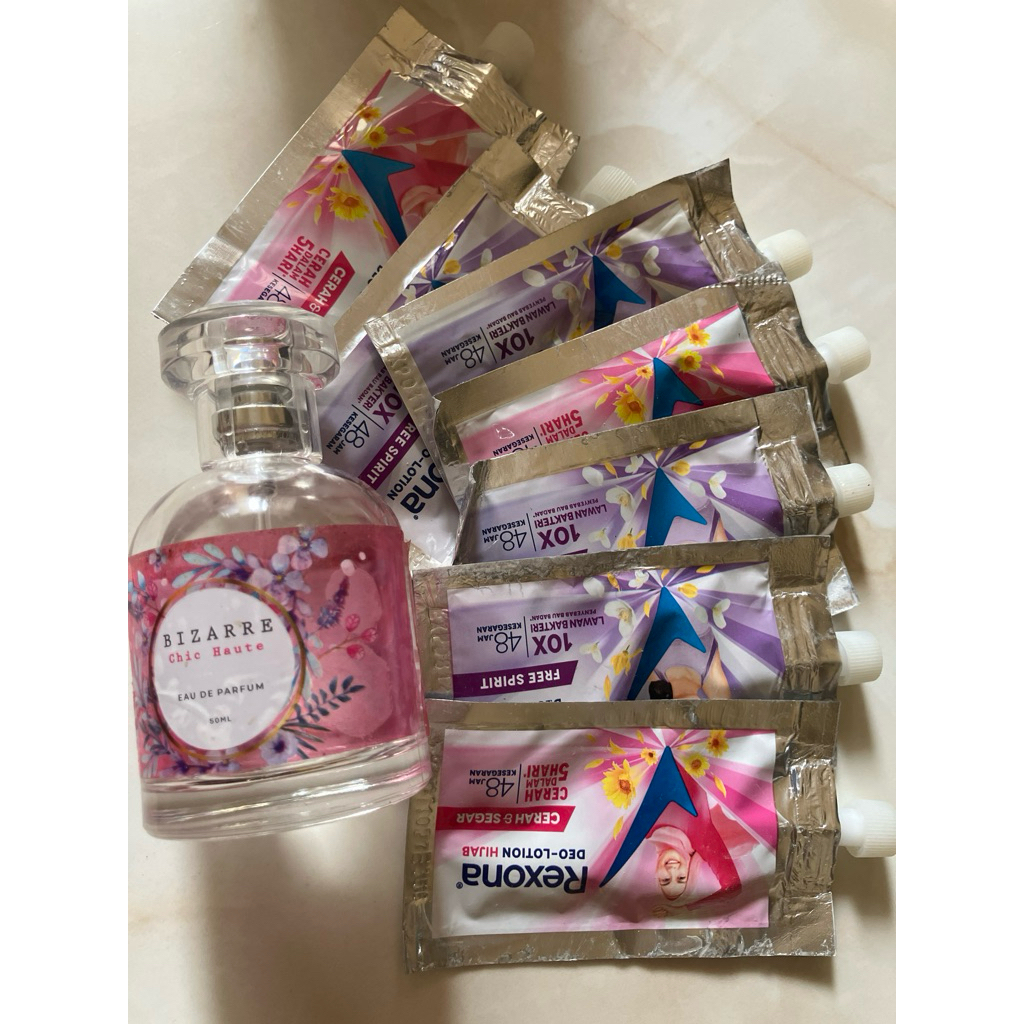 parfum bizarre chic haute bundling rexona 3pcs