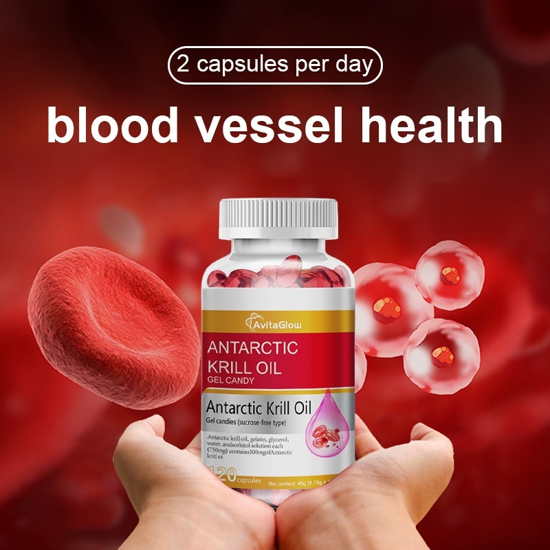 Avitaglow Antarctic Krill Oil 120 Softgel – Suplemen Omega 3 EPA DHA Astaxanthin