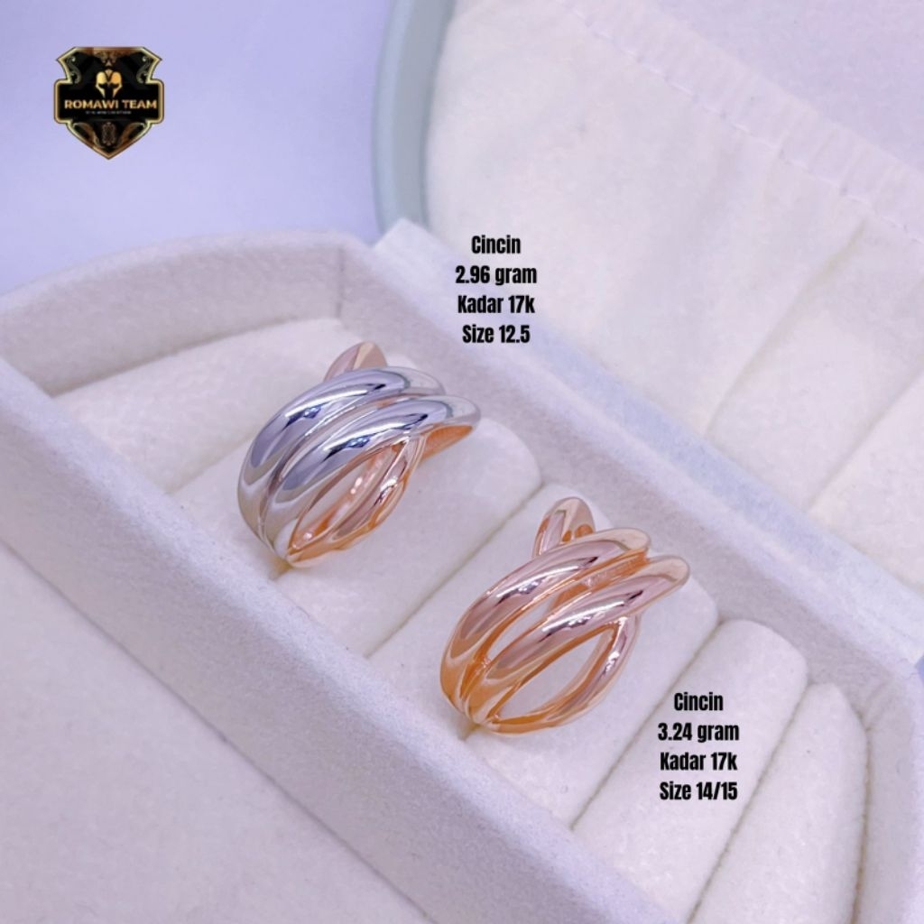 cincin fashion 3.24 gram 750/17k