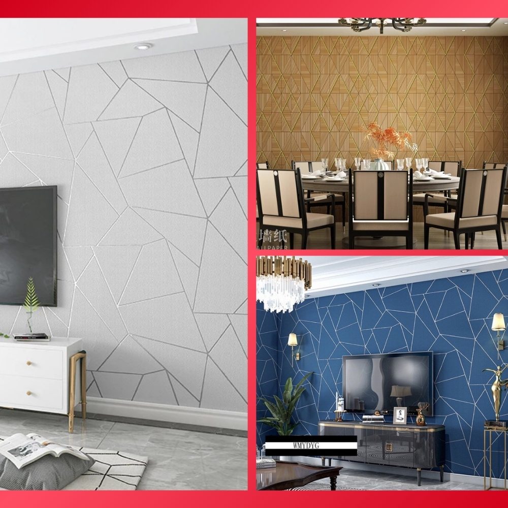 Wallpaper Dinding Ruang Tamu Minimalis Walpaper Dinding Kamar Tidur Polos Walpeper Dinding 3D Elegan