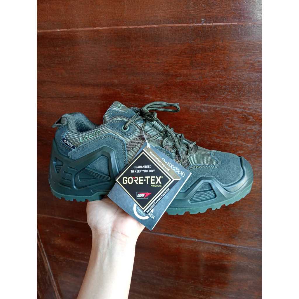 Sepatu Tactical pendek Lowa 4 Inch Mid Hijau Green