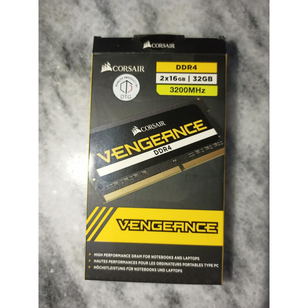 RAM Laptop Corsair Sodimm Vengeance 32GB (2x16GB) 3200MHz DDR4