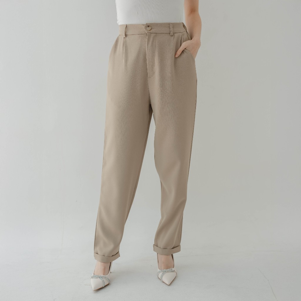 Beatrice Clothing Jogja Nama Pants - Celana Panjang Wanita | Celana Panjang Highweist