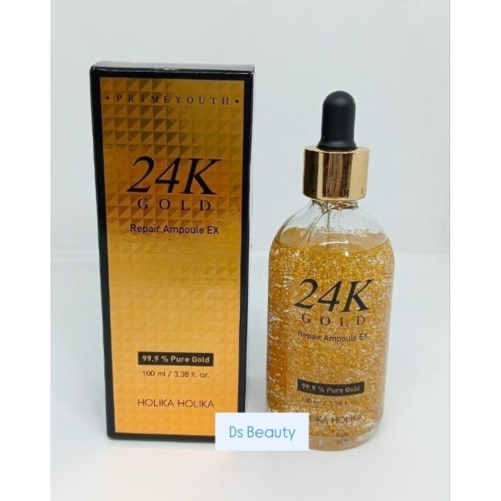 HOLIKA HOLIKA 24K GOLD AMPOULE (SERUM WAJAH MENCERAHKAN) READY