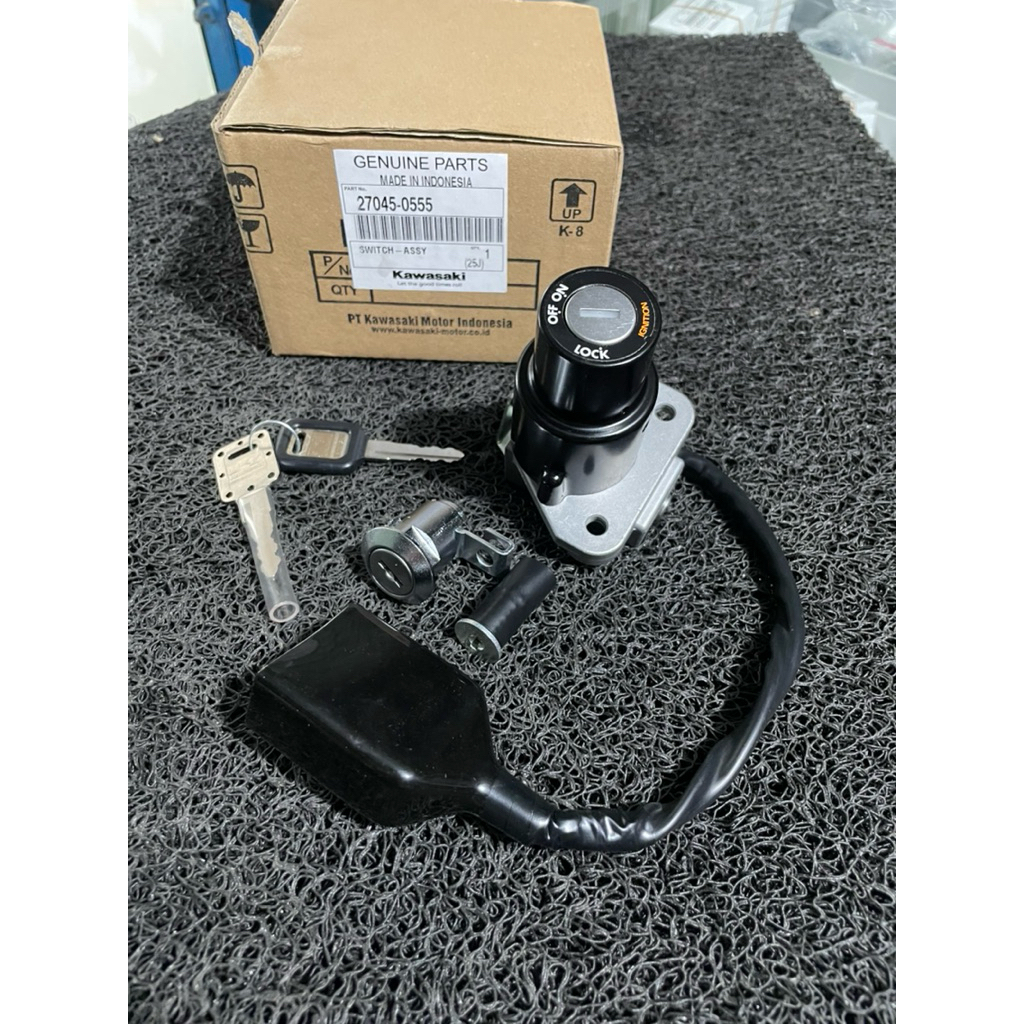 kunci kontak tangki jok set ninja rr new Original 27045-0555