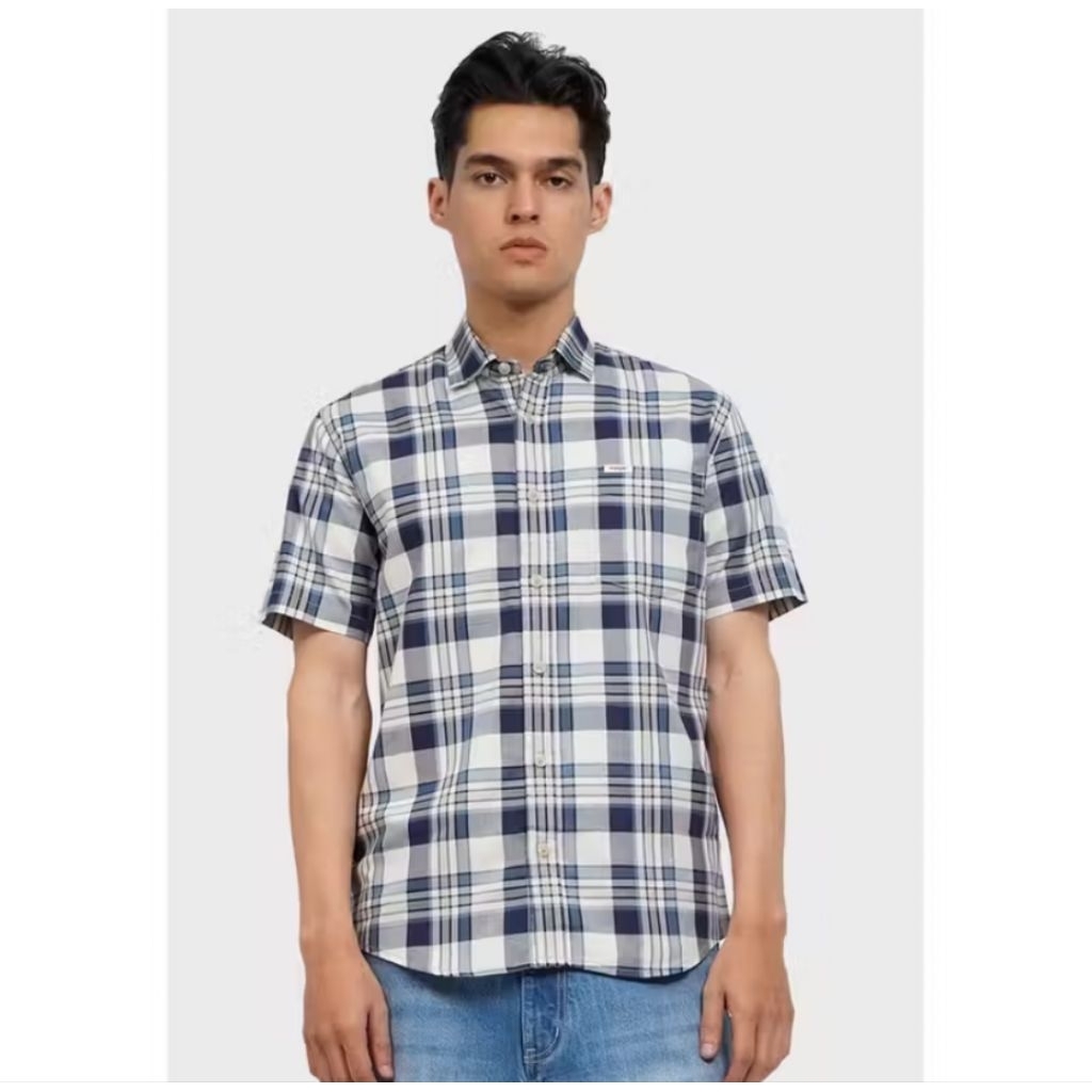 kemeja pendek Wrangler Reguler fit original