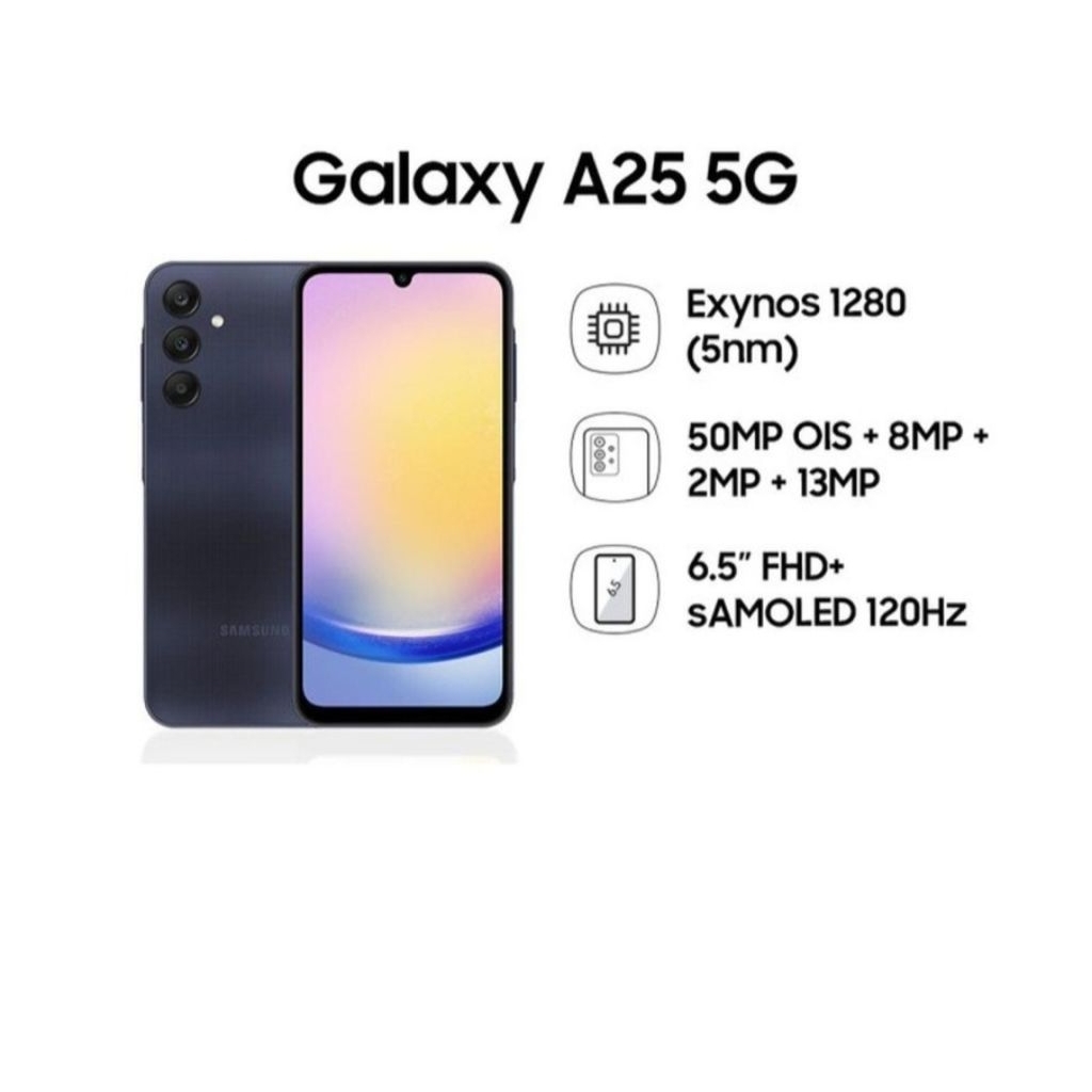 SAMSUNG GALAXY A25 5G RAM 8/128 DAN 8/256 NEW SEGEL RESMI L