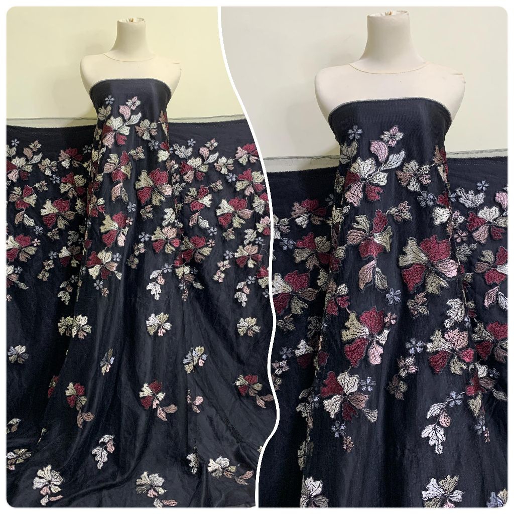 Tile Garden motif bunga/bunga cantik/bunga bordir/brokat kebaya