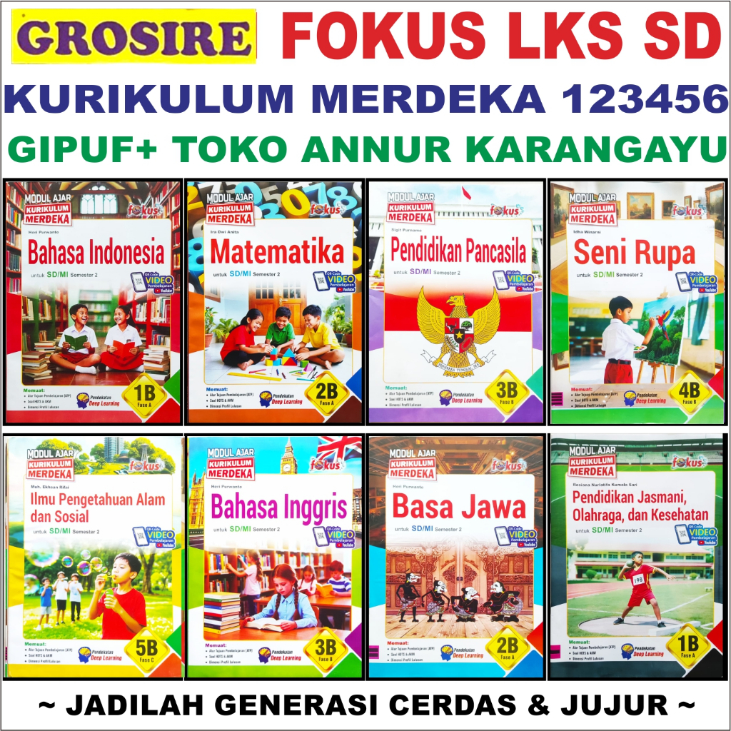 Gipuf Lks 5 Sd FOKUS Grossir  Kelas 5 Modul FOKUS GROSSIR Kurikulum Merdeka Soal Buku Paket 5A 5B Ku