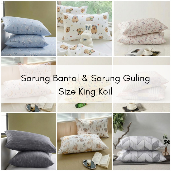 SARUNG BANTAL SIZE KING KOIL MOTIF / SARUNG BANTAL GULING KING KOIL