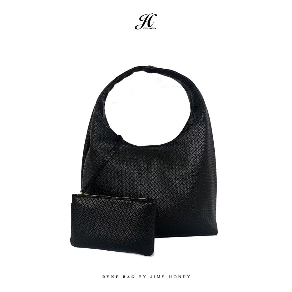 JIMS HONEY - Ryne Bag - Free Pouch Tas Selempang Wanita - TOTE BAG Tas Kantor Kuliah Tas Bahu