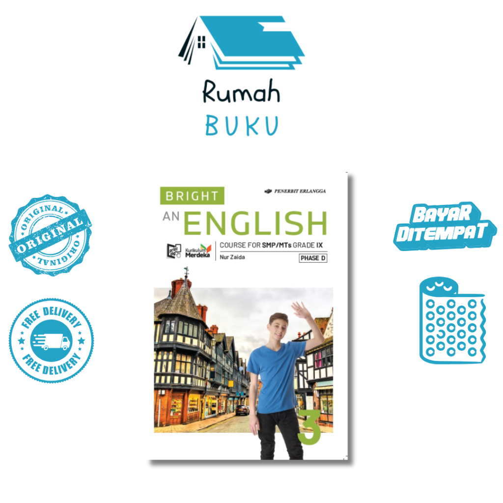 ERLANGGA - BRIGHT 3 AN ENGLISH COURSE FOR SMP/MTS/KM