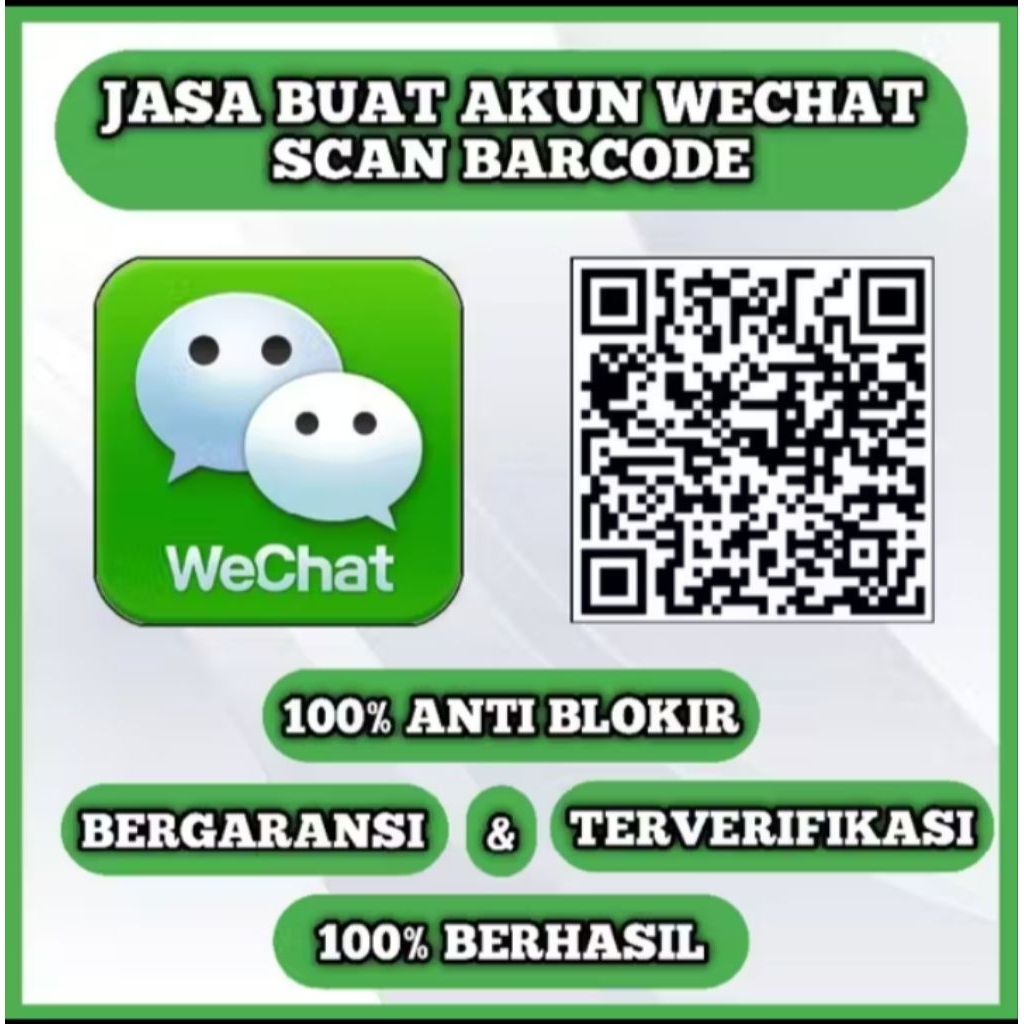 Jasa pembuatan akun wechat