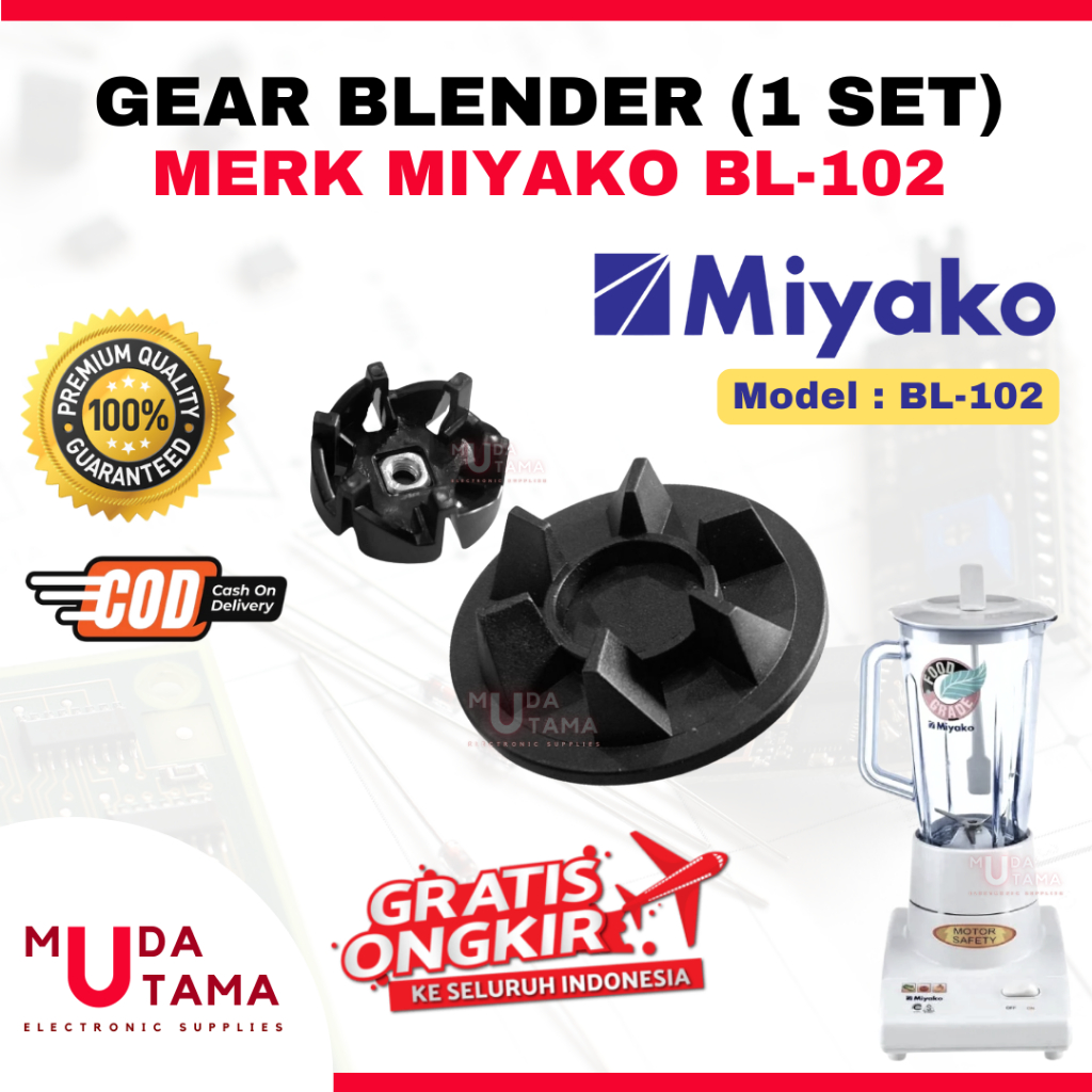Karet Gear Blender MIYAKO BL-102 BL102PL BL102GS BL102 - Gear Pemutar Blender MIYAKO BL-102 - Koplin