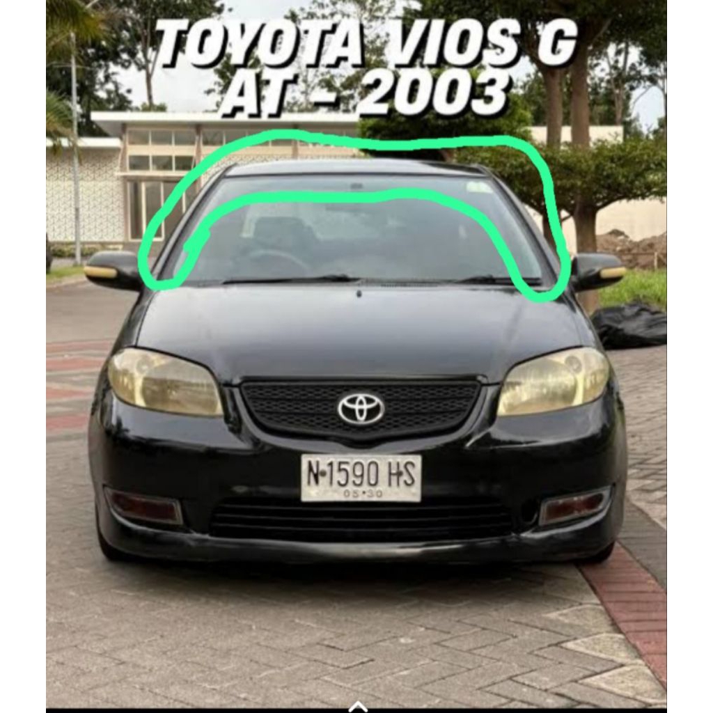 karet kaca depan vios gen 2 original