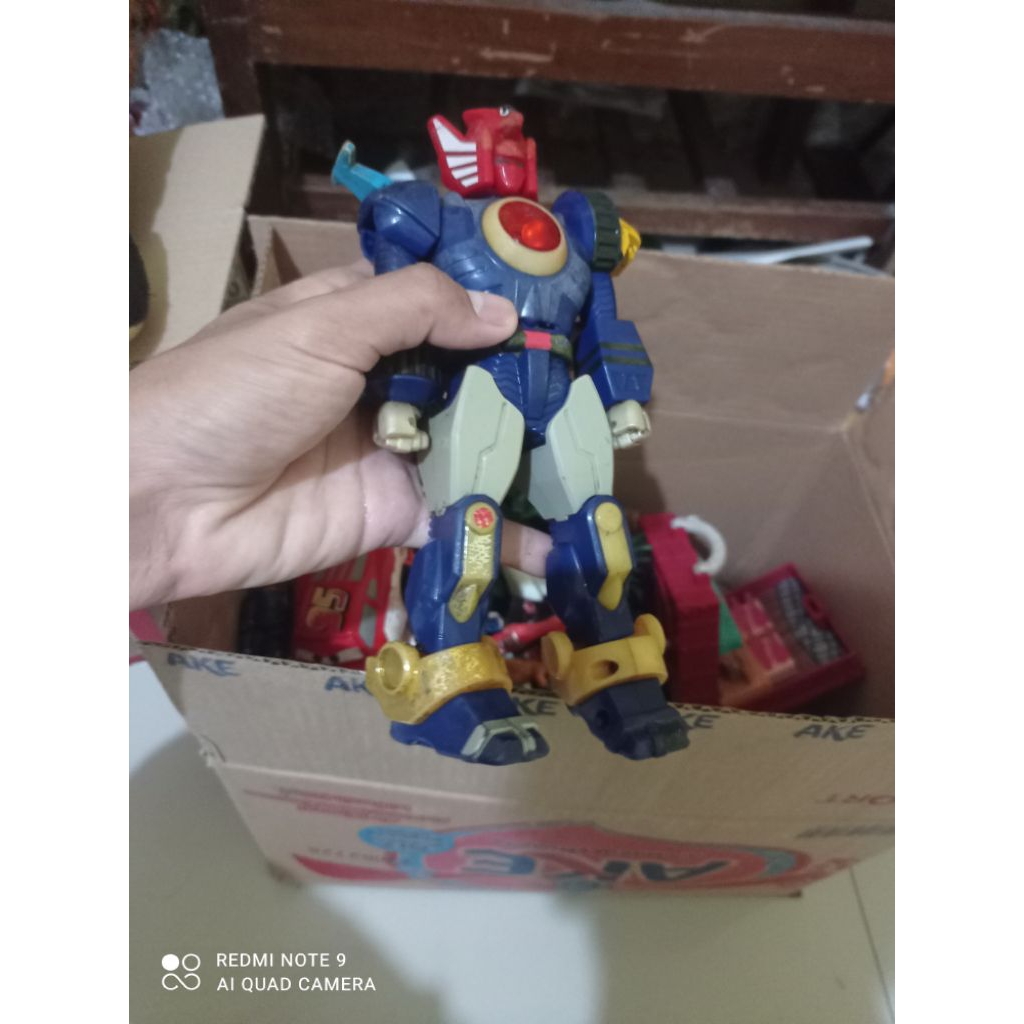 Figure Preloved - Robot DX Hurricaneger Senpuujin - Power Rangers Ninja Storm Lightning Megazord Ori