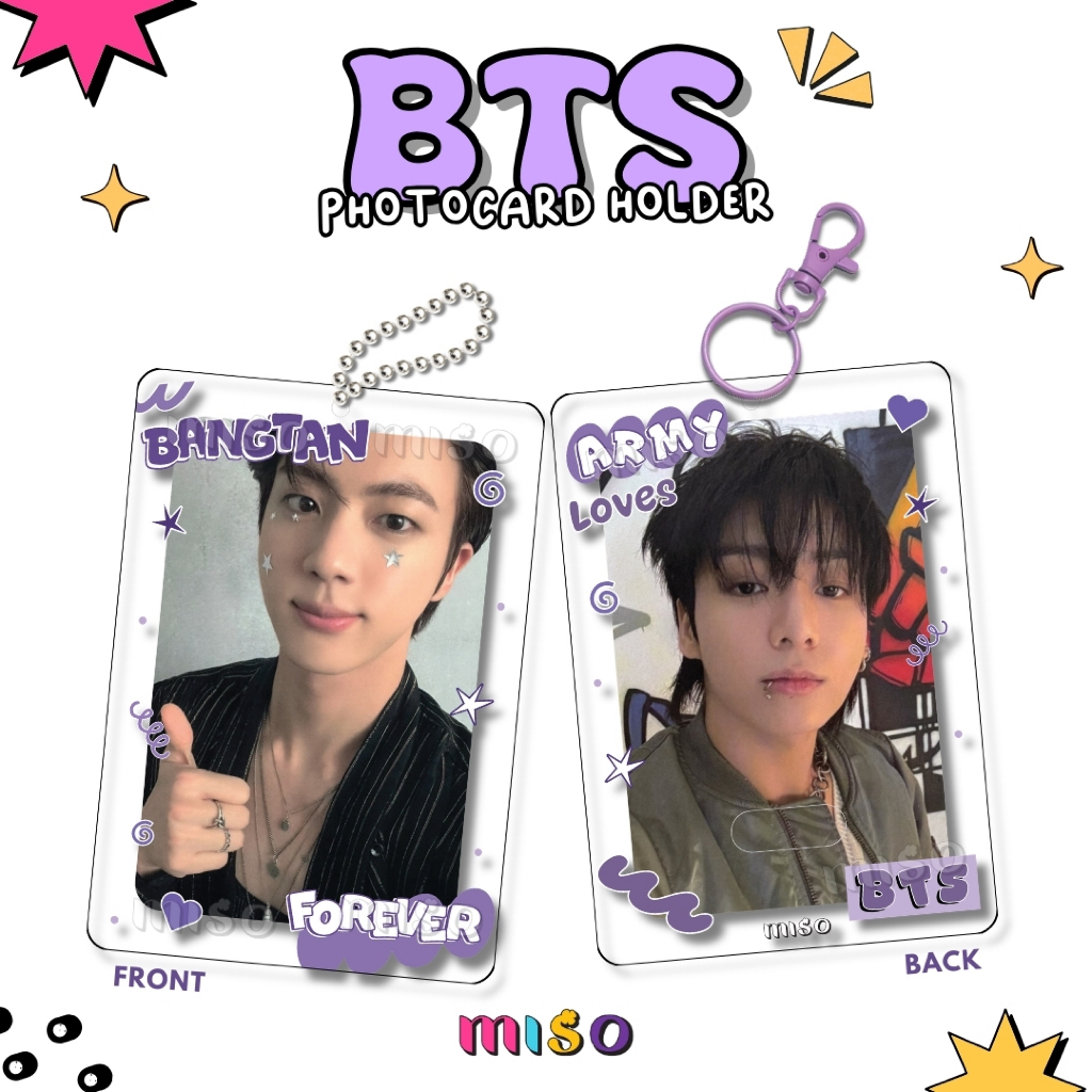 BTS Photocard Holder Aclyric Transparant / Card Holder Aclyric / Cahol Kpop / Cahol Aclyric BTS / Ca