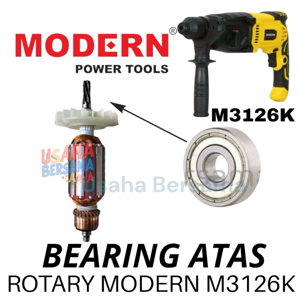BEARING ATAS ARMATURE ROTARY HAMMER MODERN M 3126 K KLAHER ATAS BOR DRILL MODERN M3126 M 3126K