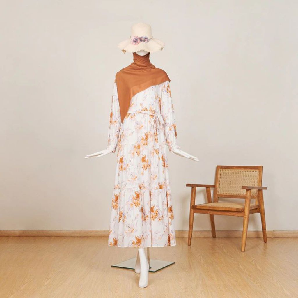 Nvfastore - Gamis Rayon viscose premium Motif terbaru Gamis jumbo Ld 120