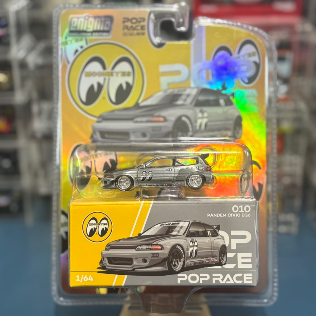 Pop Race 1/64 Pandem Civic EG6 Mooneyes CHASE - Blister | PR010