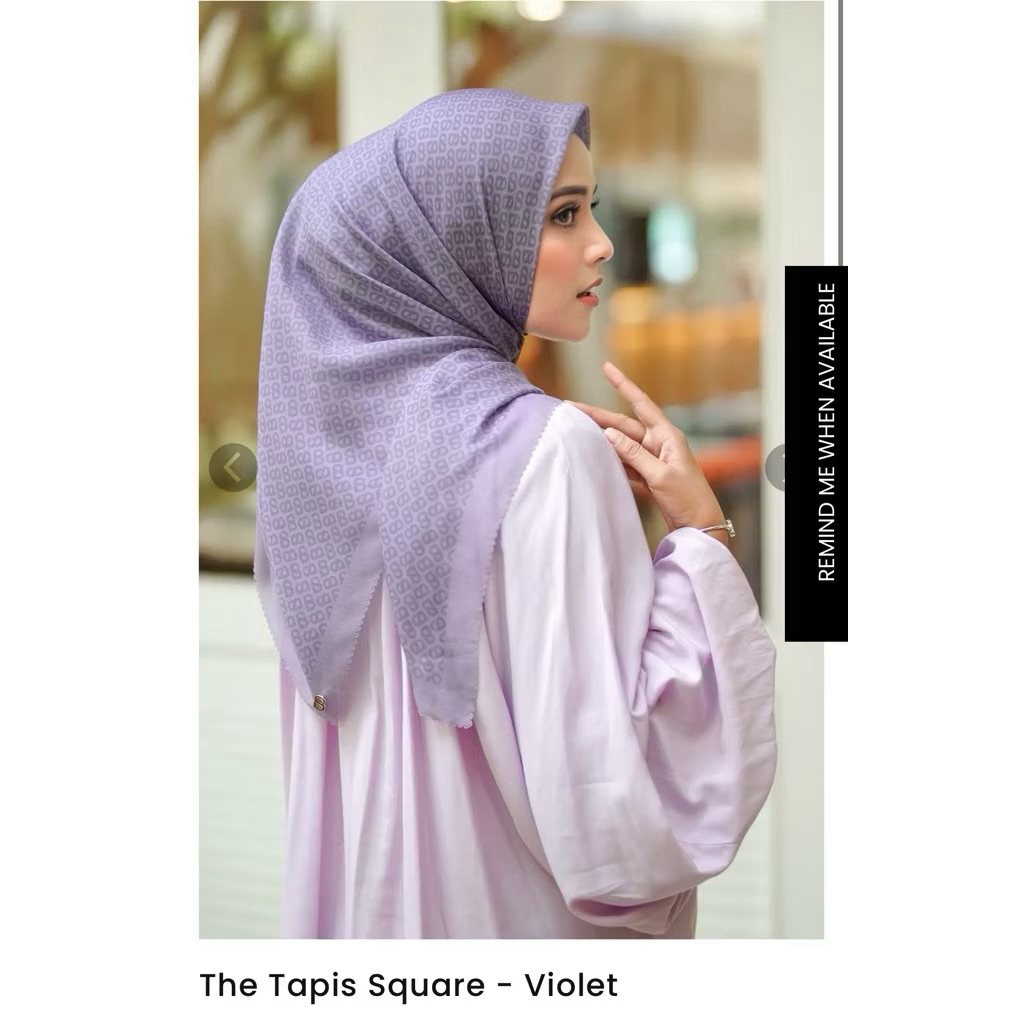 Buttonscarves Tapis Violet lengkap Box