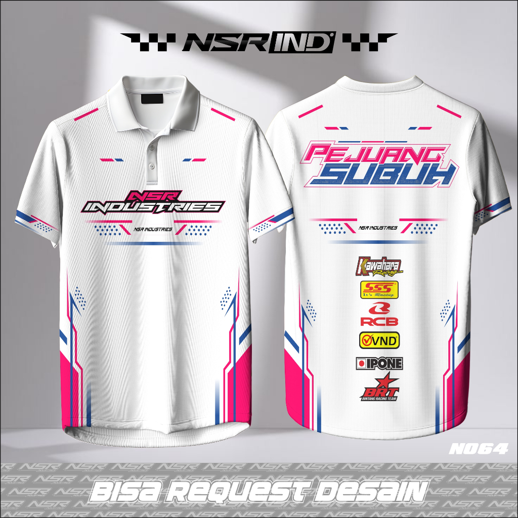 Jersey Custom Racing Nama Sendiri Full Print – Baju Jersey Printing Motocross Balap Trail – Bisa Des