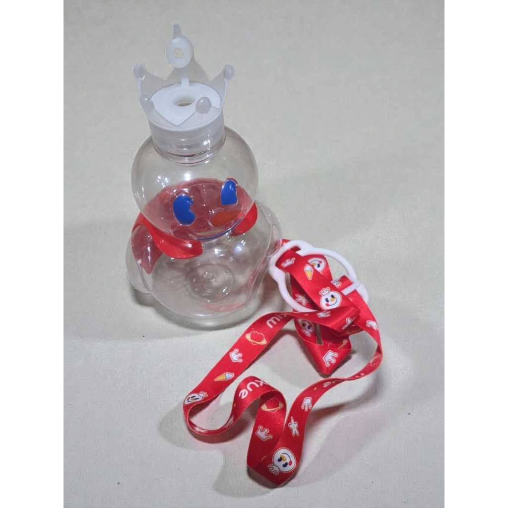 Botol Minum Viral Mixue Trasnparan Botol Minum Mixue Tumblr 700ml dengan tali Mixue botol minum mixu