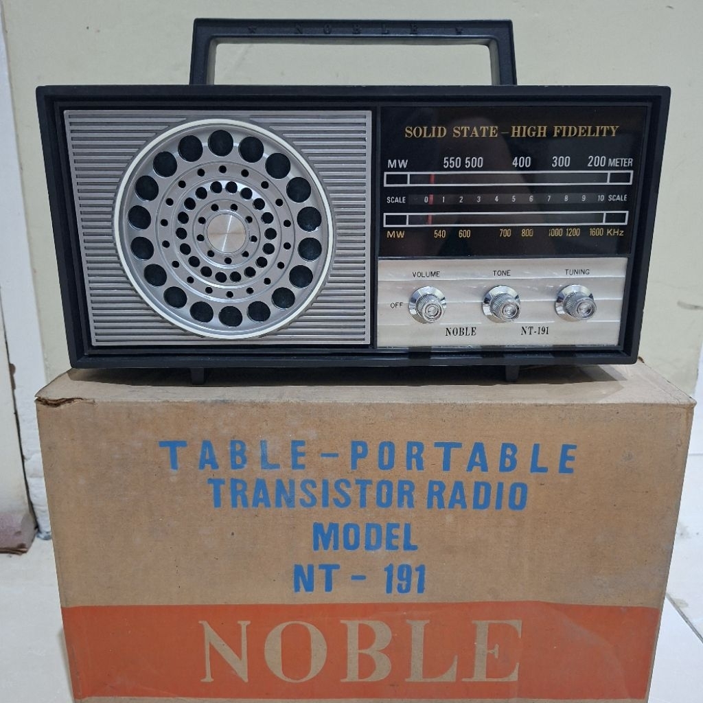 Koleksi Aneka Radio Jadul/Radio Lawas Radio Transistor Noble NT 191