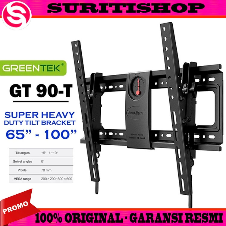 BRACKET TV 65-100 INCH DF90T FLAT PANEL TILT MOUNT LARGE SIZE DF90-T NORTH BAYOU