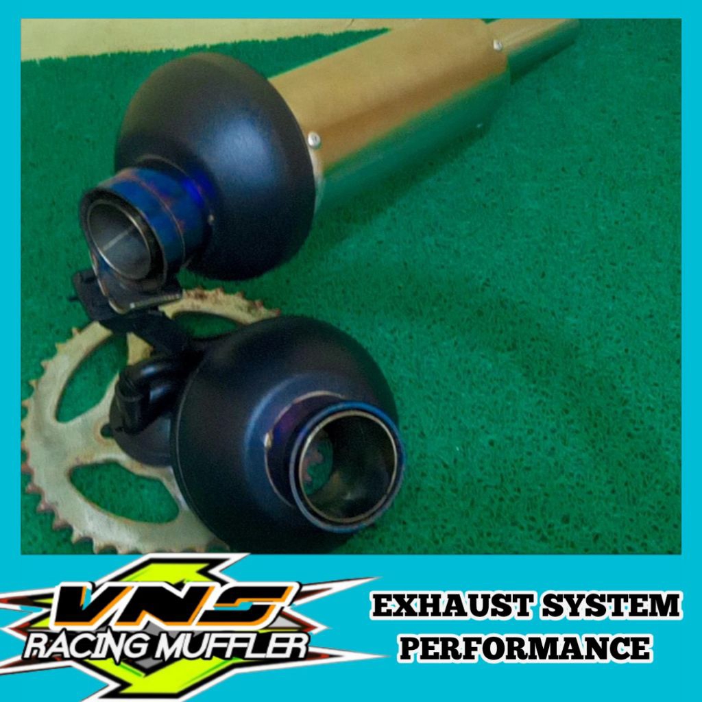 knalpot kondoman fulset moncong SHIJIRO BLUE inlet 38mm, 45mm out 38mm, 45mm panjang 40cm saringan s