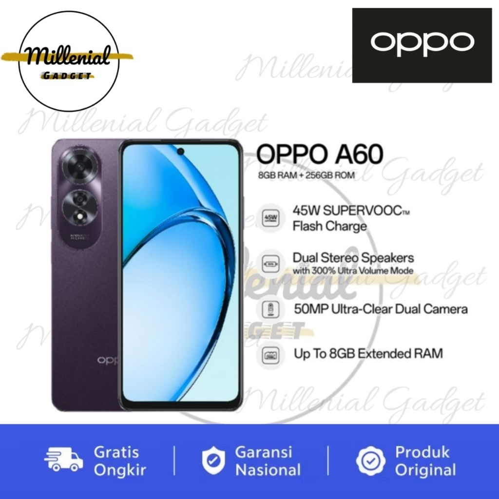 OPPO A60 ORIGINAL BERGARANSI RESMI OPPO SERVICE CENTER