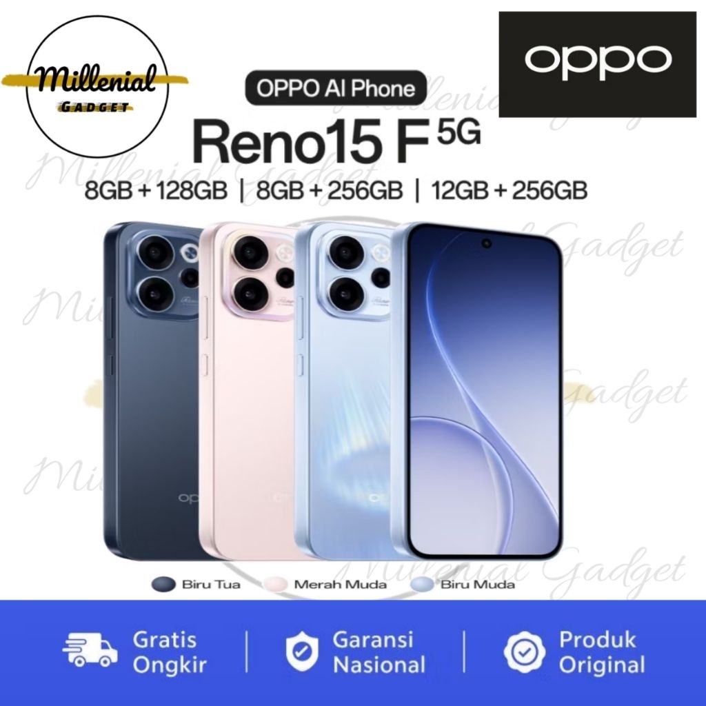 OPPO RENO 15F 5G ORIGINAL BERGARANSI RESMI OPPO SERVICE CENTER
