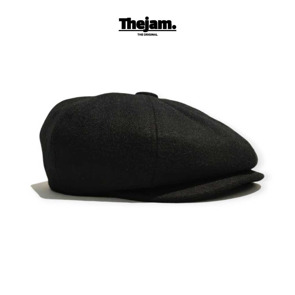Thejam. Newsboy cap wool black