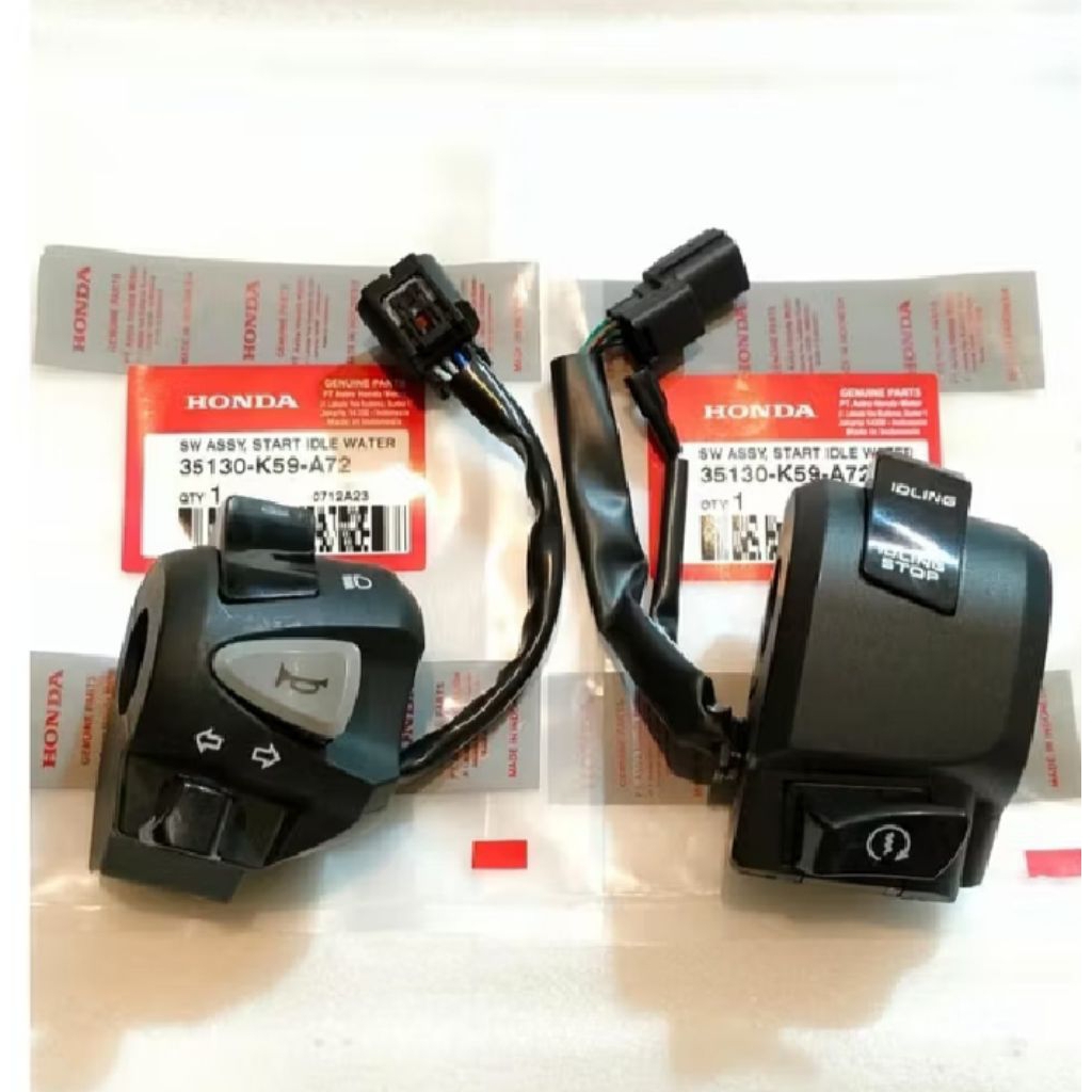Holder Saklar Kanan Kiri Honda Vario 160, Vario 125, Vario 160 New, Vario 150(Hitam)