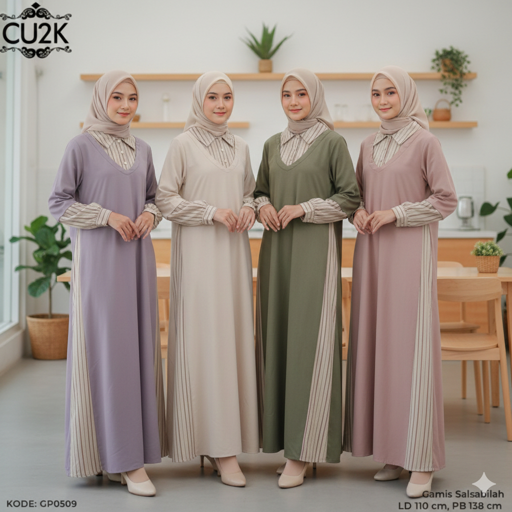 Midi Dress Salsabilah by Cu2k Fashion